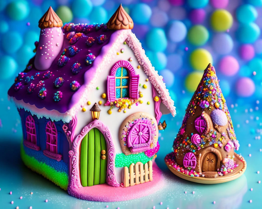 luminous, sophisticated fairy tale witch cottage from Hansel and