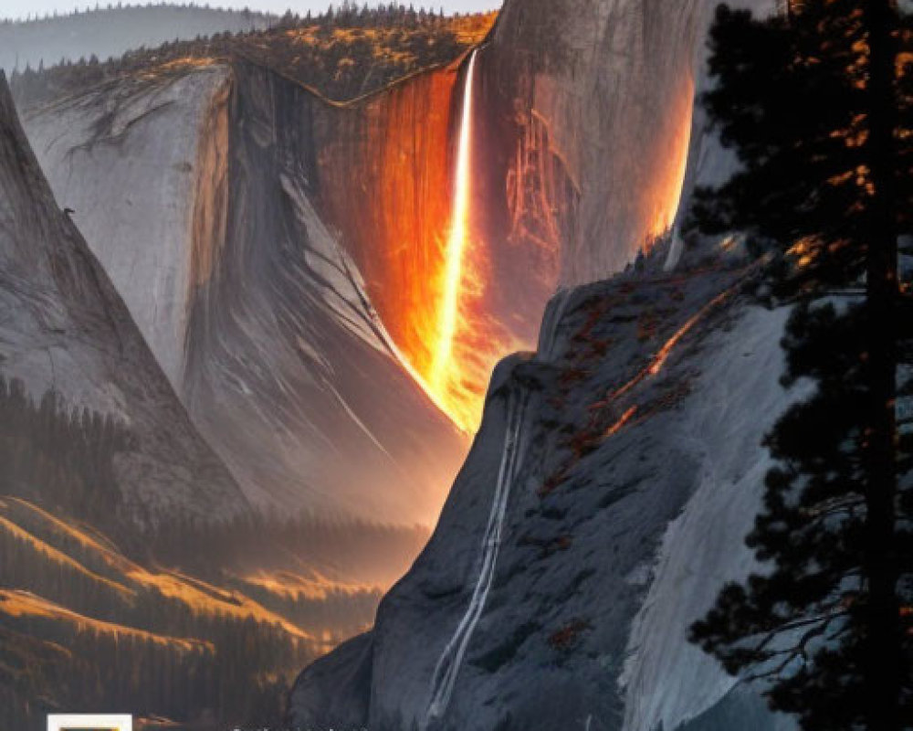 Smartphone screenshot with Yosemite's Firefall wallpaper and icons