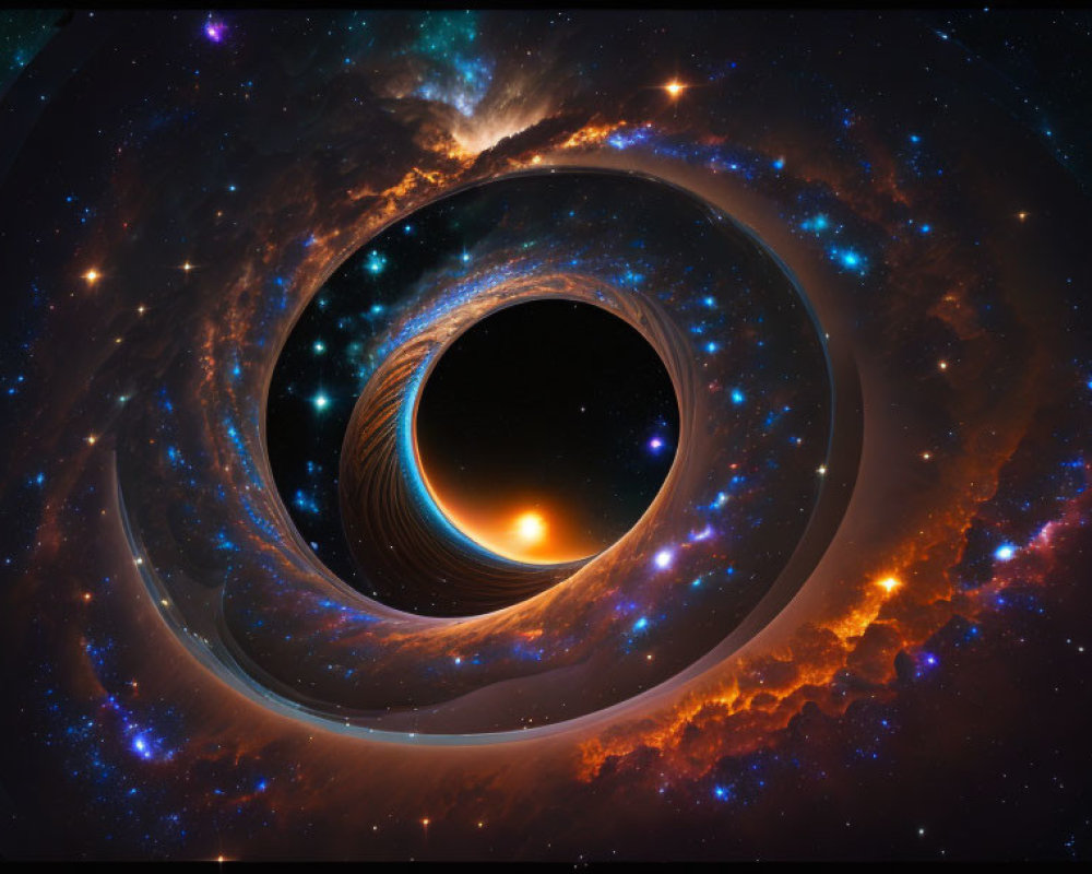 Black Hole with Gravitational Lensing and Luminous Accretion Disk