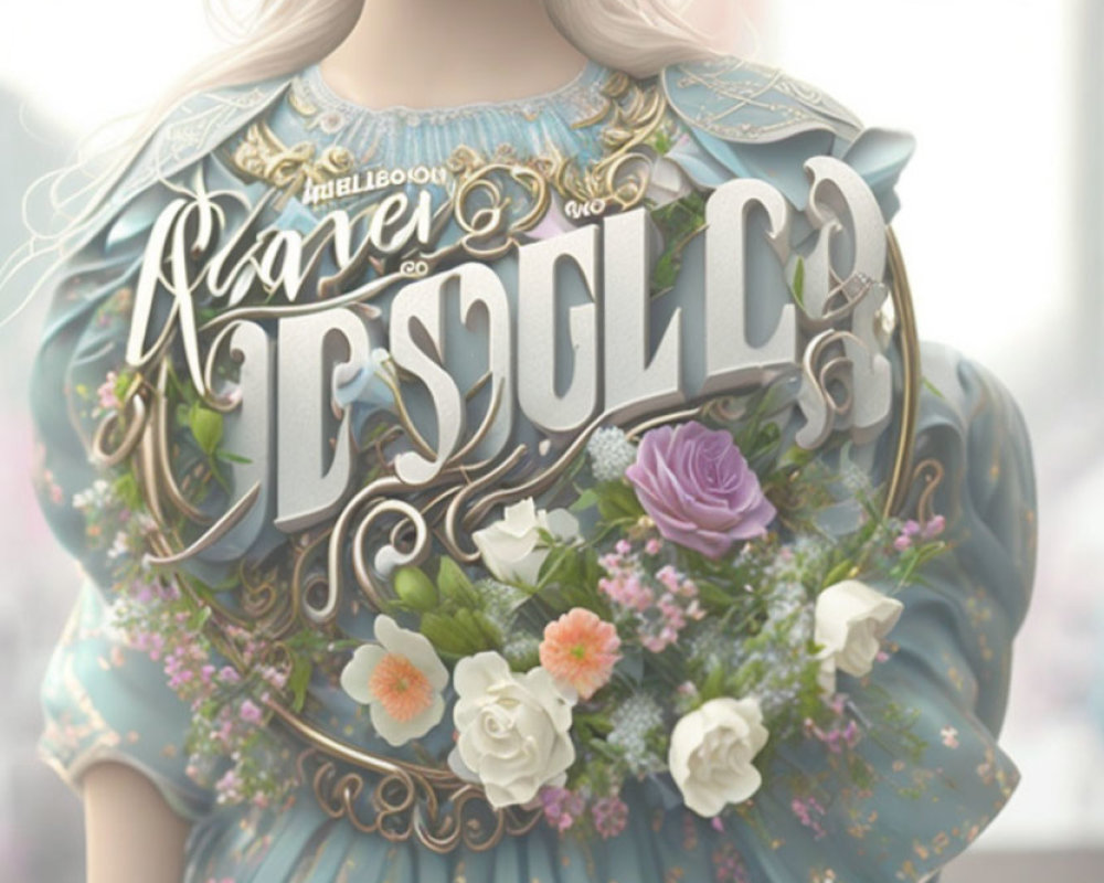 Pastel-toned image with stylized "Have Desolo" text, gold accents, and floral