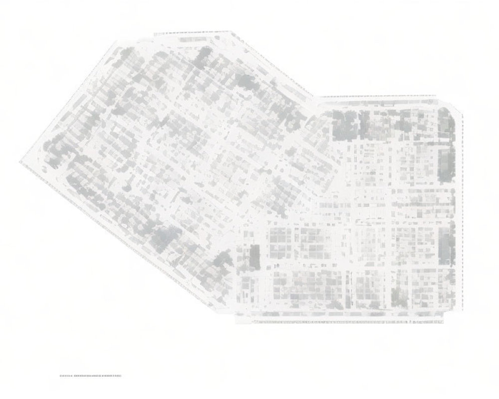 Detailed Monochrome Blueprints of Large Building Complex