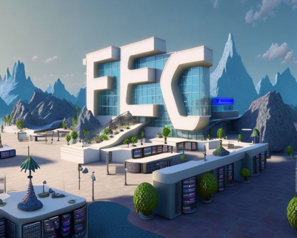 Modern FEC Building Surrounded by Mountains and Outdoor Seating