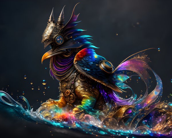 Majestic Mythical Creature by Shimmering Wave